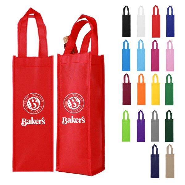 Single Non-Woven Wine Tote Bag