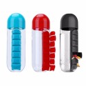 20 Oz. Water Bottle w/Built-in Daily Pill Box