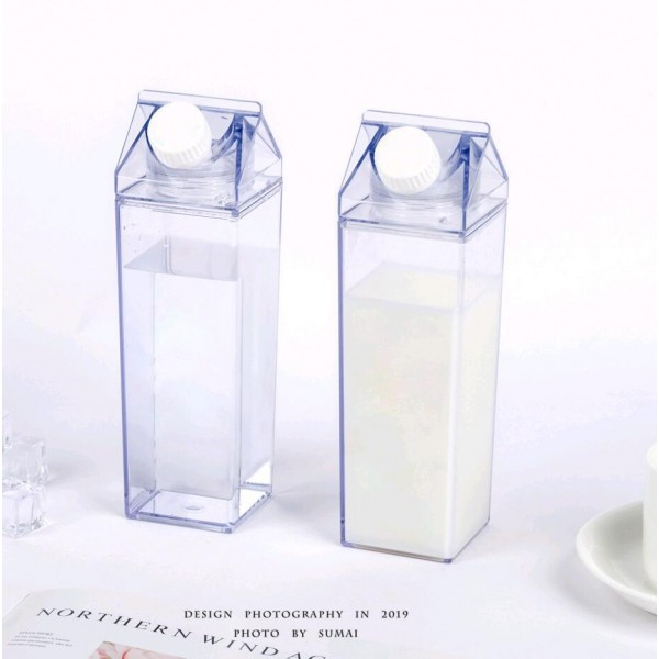 17 Oz Clear Portable Milk Carton