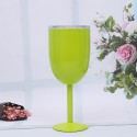 10oz Stainless Steel Wine Goblet with Lid