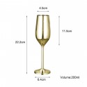 Stainless Steel Champagne Flute Goblet Wine Cup