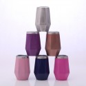 12 oz Diamond Shape Wine Cup with Lid