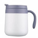 Double Wall Insulated Coffee Cup With Lid & Handle