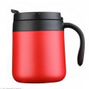 Double Wall Insulated Coffee Cup With Lid & Handle