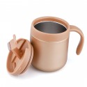 Double Wall Insulated Coffee Cup With Lid & Handle