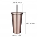 17 OZ Stainless Steel Double Insulation Cup