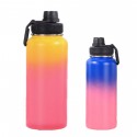 Portable 32oz 40oz Gradient Sports Tumbler With Handle