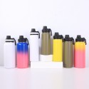 Portable 32oz 40oz Gradient Sports Tumbler With Handle