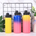 Portable 32oz 40oz Gradient Sports Tumbler With Handle