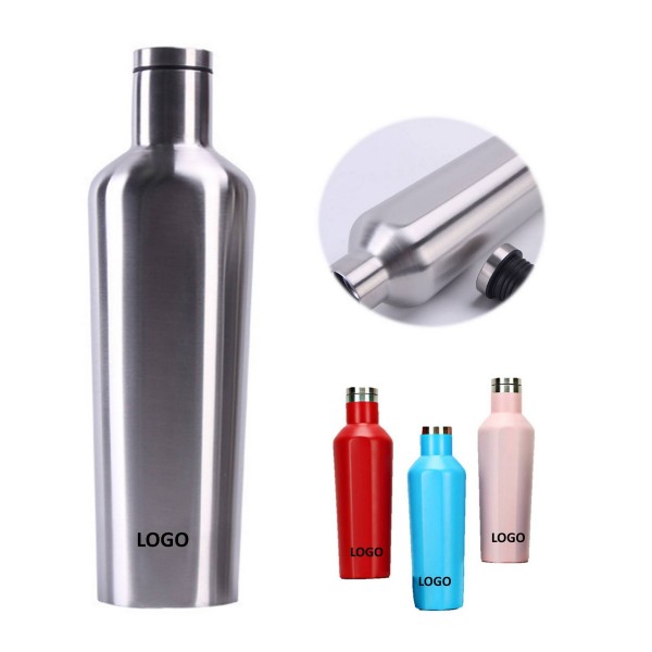 Double Wall 18oz Wine Bottle Stainless Steel Tumbler