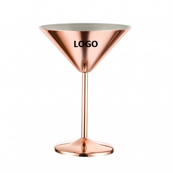 8oz Copper Electroplated Martini Cup