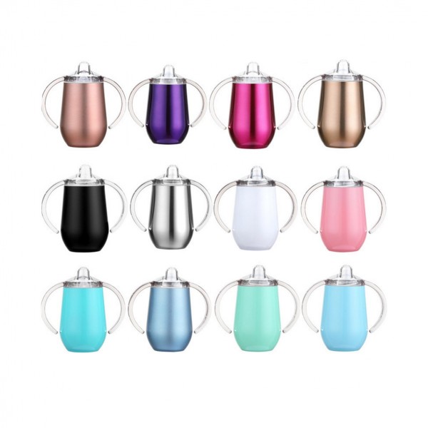 10 Oz Stainless Steel Baby Slippy Cup