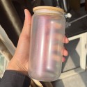 16oz Gradient Color Tumbler With Straw