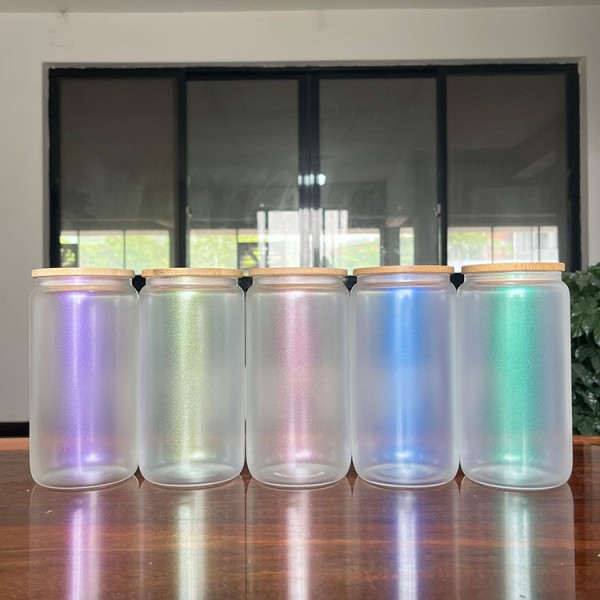 16oz Gradient Color Tumbler With Straw