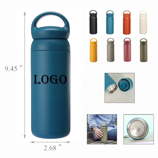 17 oz. Double Wall Stainless Steel Vacuum Tumbler with Handle