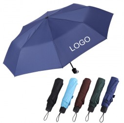 190T 8 Panel Pongee Fabric Folding Umbrella