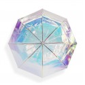 Holographic Iridescent Transparent Umbrella