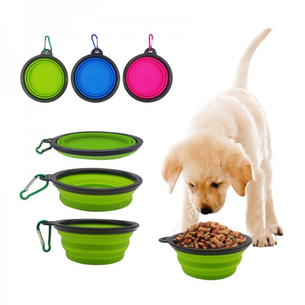 12OZ Silicone Pet Collapsible Dog Bowl