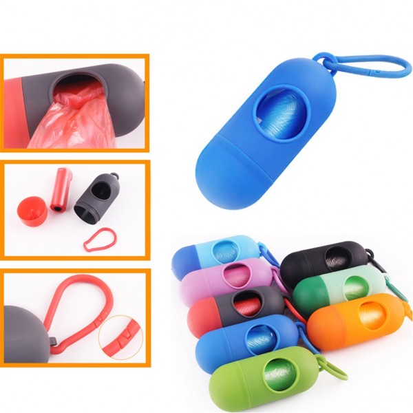 Capsule Shaped Dog Trash Bag Holder