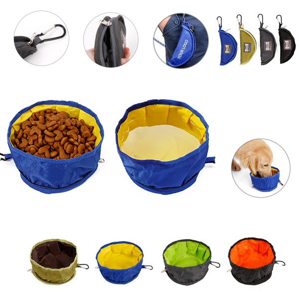 Collapsible Outdoor Water Food Feeder Bowl