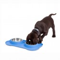 Set of 2 Stainless Steel Dog Bowl