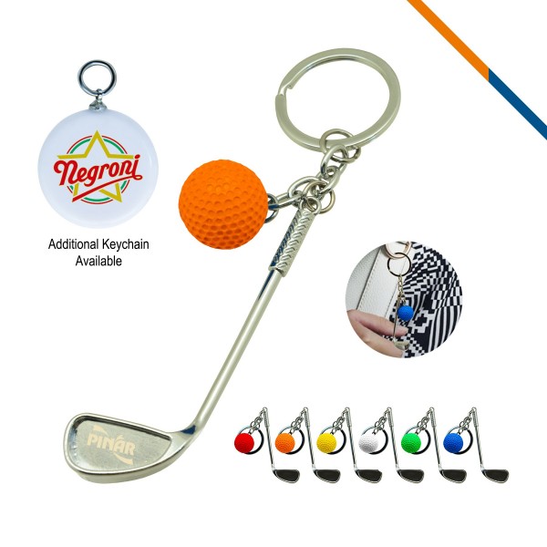 Golf Clubs Keychain