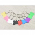 Bone Shaped Pet ID Tag Keychain