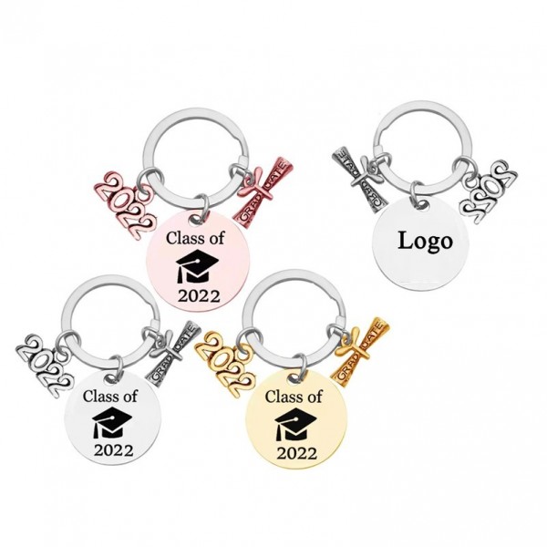 2022 Stainless Steel Graduation Season Keychain