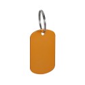 Engraved Metal Dog Tag Keychain