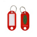 Writable Plastic Luggage Lable Key Tag With Ring Colorful