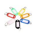 Writable Plastic Luggage Lable Key Tag With Ring Colorful