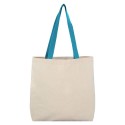 Cotton Tote Bag With Contrast Handles