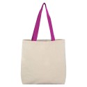 Cotton Tote Bag With Contrast Handles