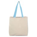 Cotton Tote Bag With Contrast Handles