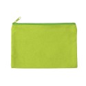  Solid Color Cotton Canvas Zipper Pouch