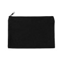  Solid Color Cotton Canvas Zipper Pouch