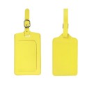 Flip Open PU Leather Luggage Tag