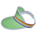 Rainbow Pvc Transparent Sun Visor Hat