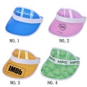 Rainbow Pvc Transparent Sun Visor Hat