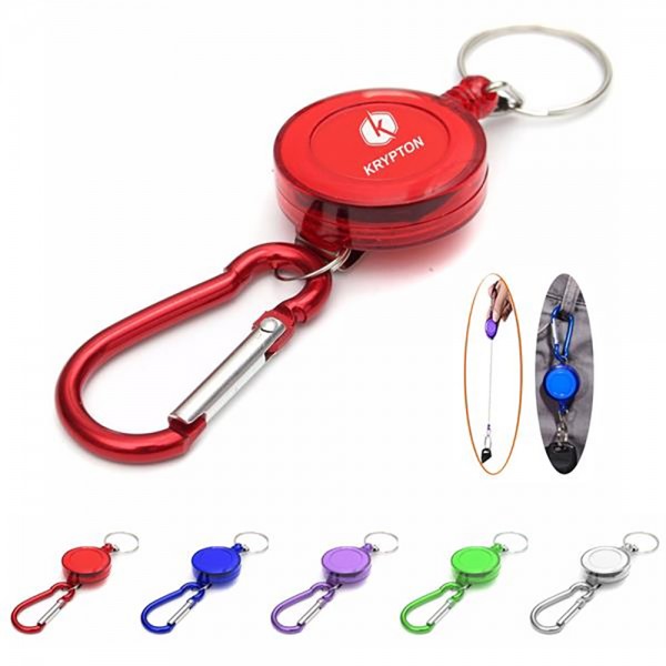 Retractable Key Chain With Carabiner